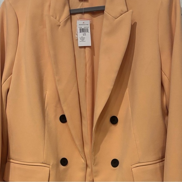 House of Harlow NWT 1960 Tan Double-Breasted Blazer - Picture 2 of 9